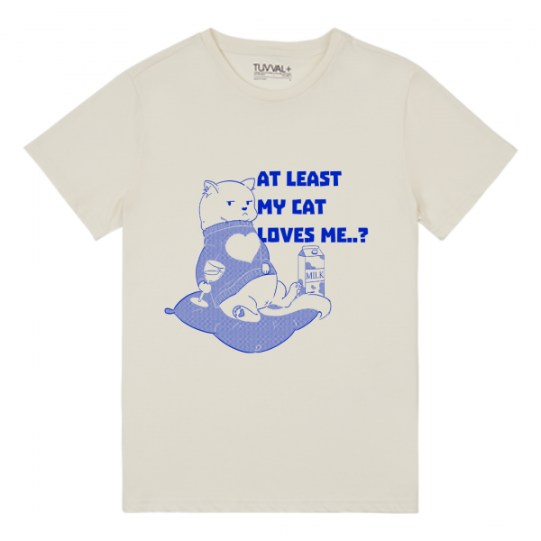 Kedi Baskılı T-shirt – Sevgililer Günü Özel