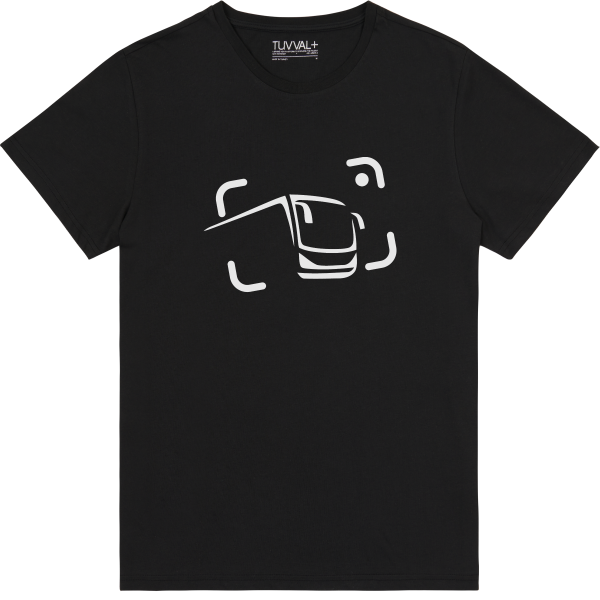 Otobüss Logolu Tişört Siyah – Premium T-Shirt