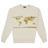 Harflerle Dünya Haritası – Sweatshirt