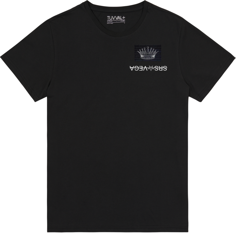 Siyah baskılı tişört  – Premium T-Shirt
