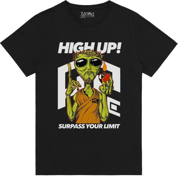 Uzaylı High up! – Premium T-Shirt