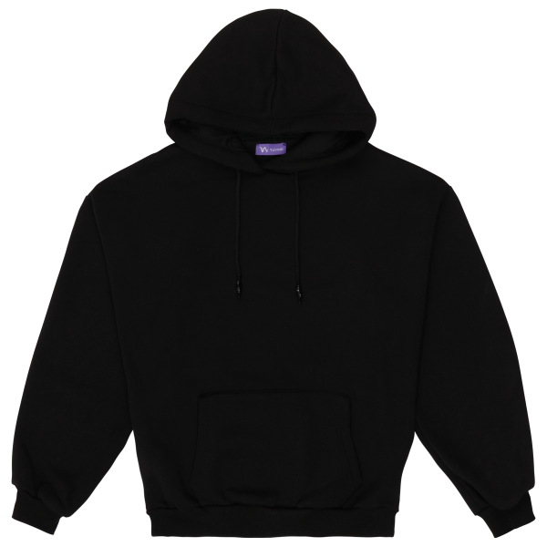 Siyah sırt baskılı hoodie – Hoodie