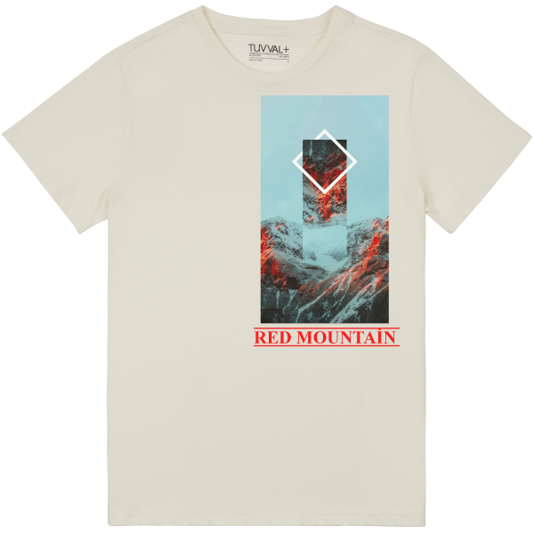 RED MOUNTAIN baskılı premium T-Shirt – Premium T-Shirt