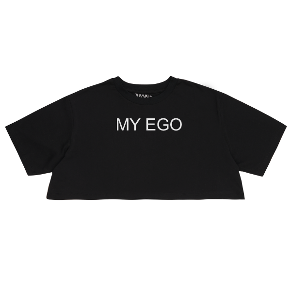 MY EGO baskılı Crop T-Shirt – Crop T-Shirt
