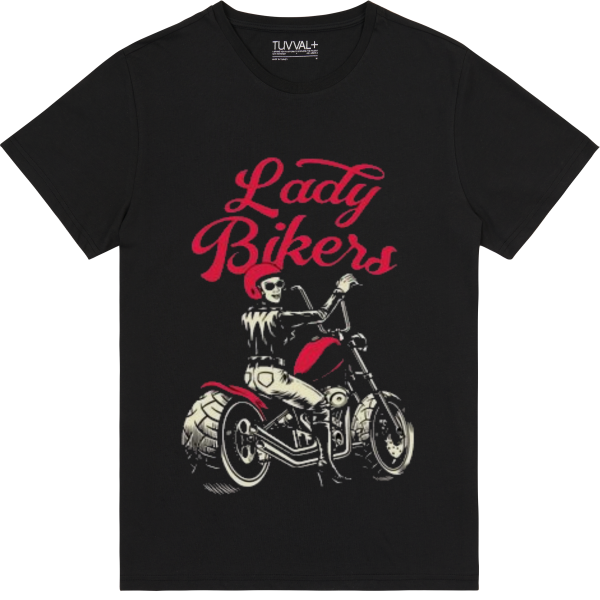 Lady Bıkers temalı kadın – Premium T-Shirt
