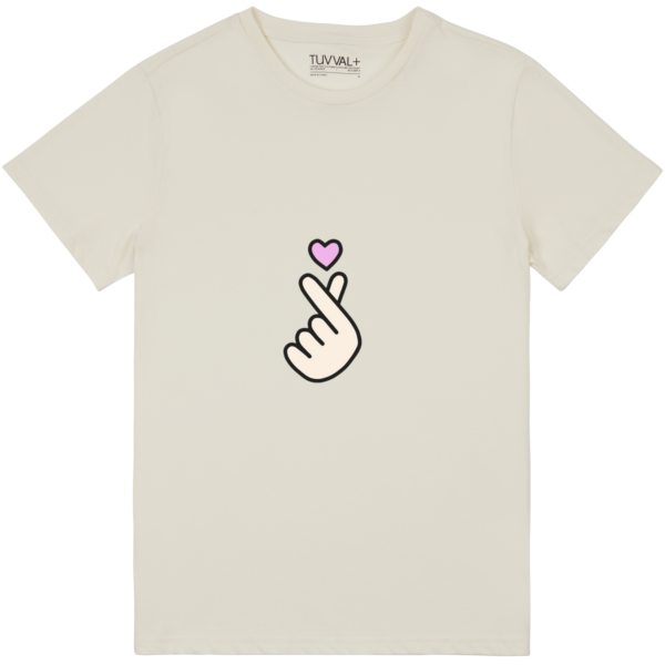 Hand Heart Finger – Premium T-Shirt