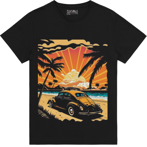 Deniz Kum Güneş temalı – Premium T-Shirt