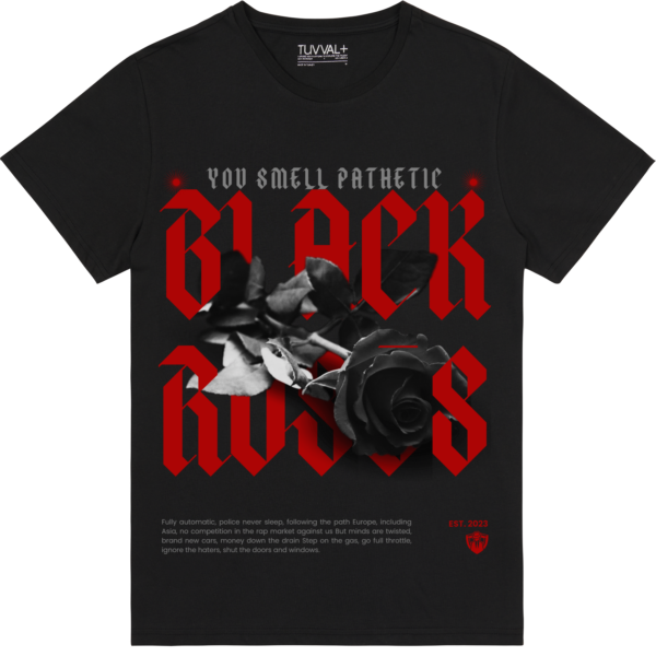 BLACK ROSE T-SHİRT – Premium T-Shirt