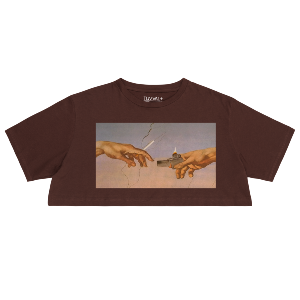 %100 cotton, Michelangelo premium t-shirt crop t-shirt – Crop T-Shirt